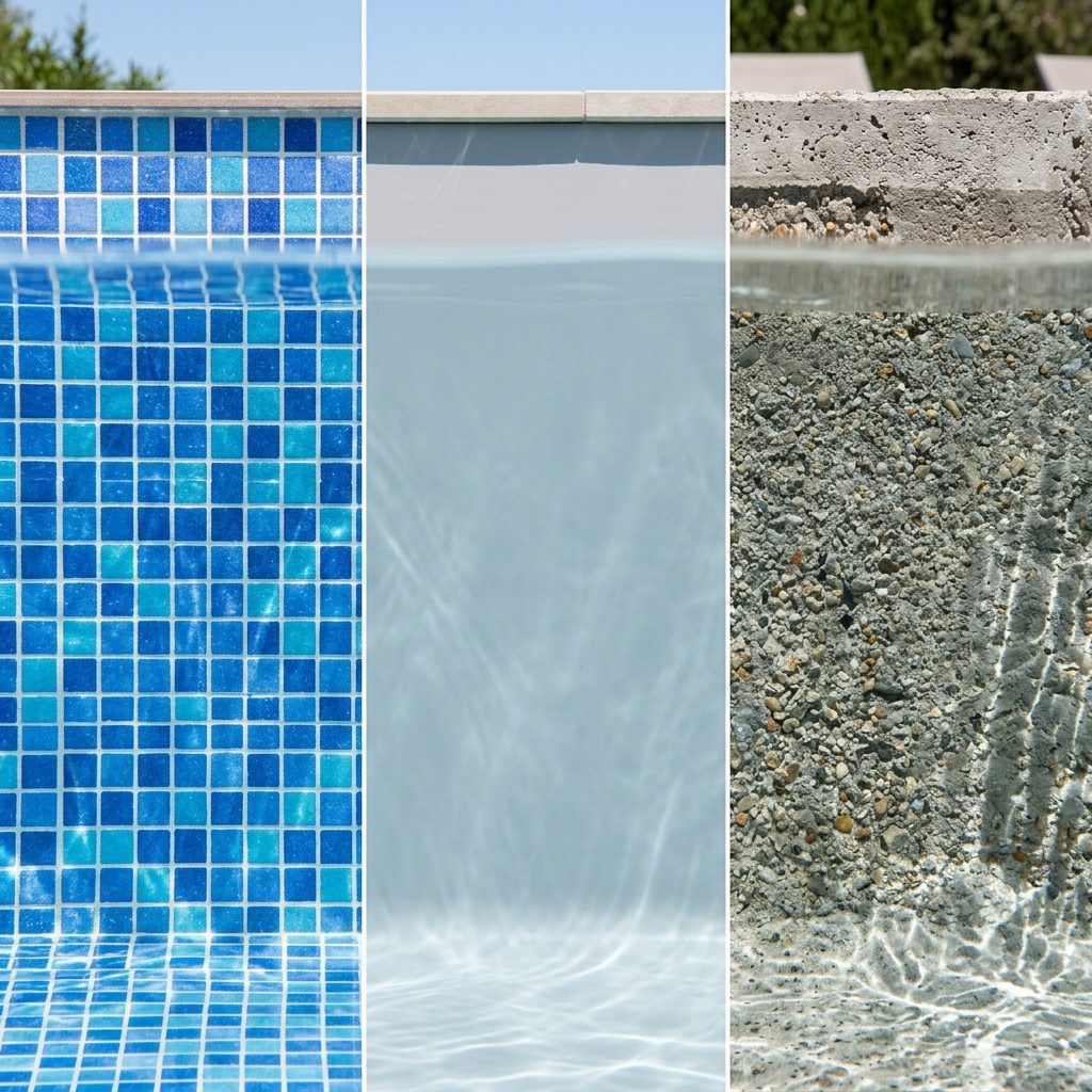 Tipos de superficie de piscina